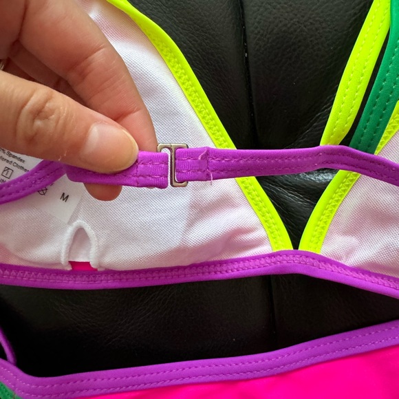 Hot Bold Neon Pink Paradise High Waist and Leg Bikini - Picture 3 of 6